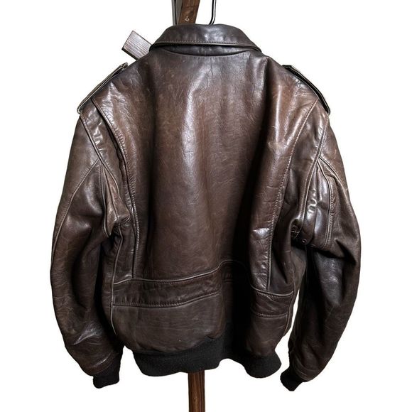 Vintage Schott A-2 Bomber Leather Jacket 42 - Picture 2 of 4